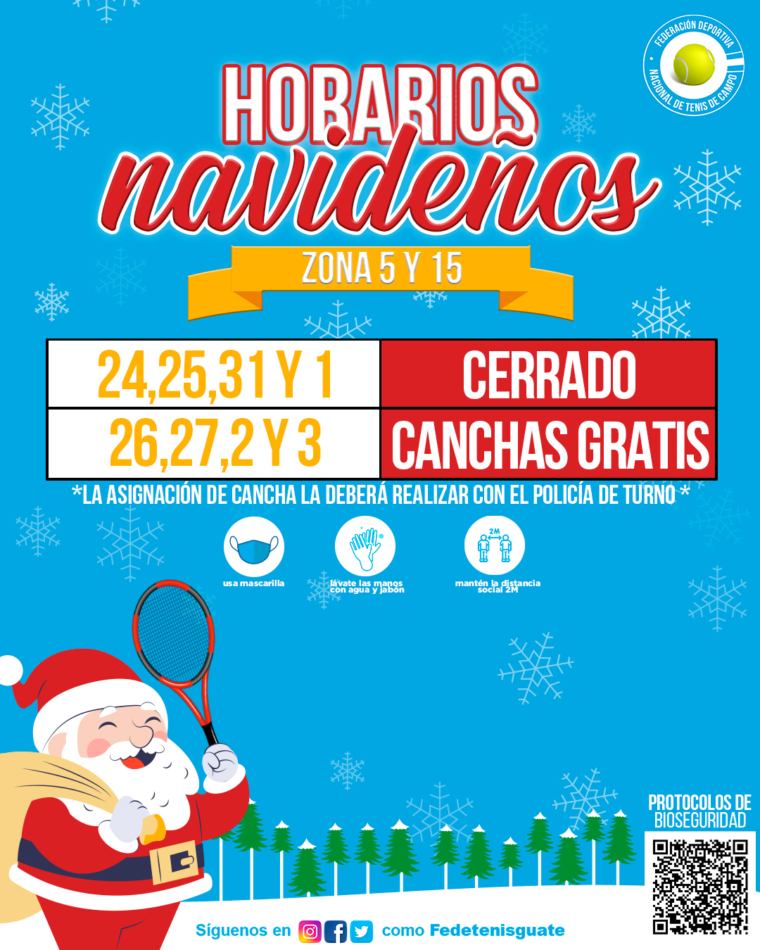 HORARIOS NAVIDEÑOS