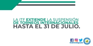 La ITF ha extendido la suspensión de todos los torneos de la ITF