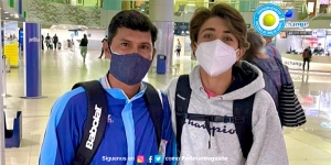 RAFAEL BOTRAN RUMBO A JUGAR EL TORNEO, CASCO VIEJO BOWL U-18, EN PANAMÁ