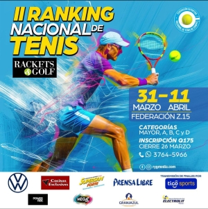 2DO. RANKING NACIONAL DE TENIS RACKETS&amp;GOLF