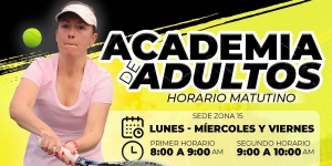 ACADEMIA DE TENIS PARA ADULTOS