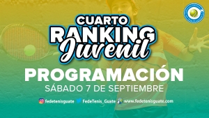 Programación de partidos pendientes del  4to Ranking Nacional Juvenil